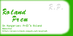 roland prem business card